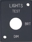 MIP Lights Test panel B737
